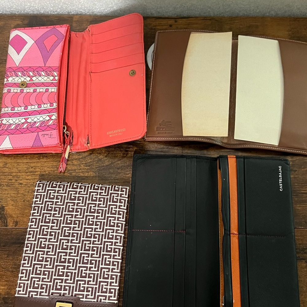 Colorful Wallet Collection lot of 4 items